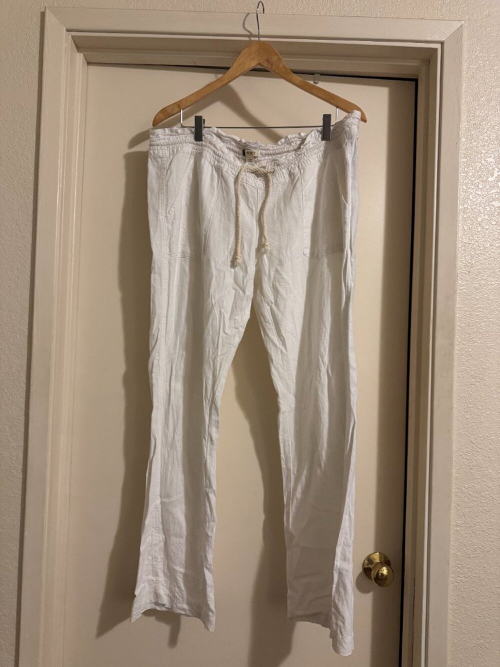 Roxy Oceanside white linen pant - Picture 3 of 5